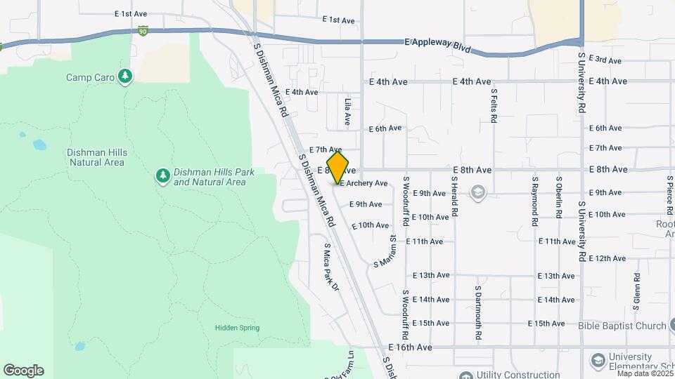 9520 E Archery Ave Map and Location Details