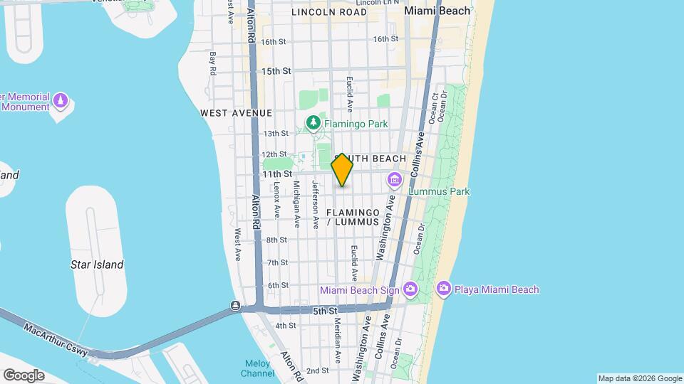 1005 Meridian Ave Mapa y Detalles de la Ubicación