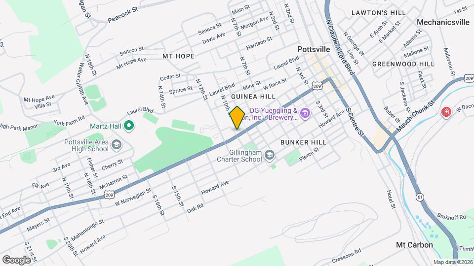 1020 W Market St, Unit 2 Map and Location Details