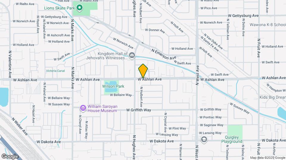 Ashlan Garden Apartments Map and Location Details