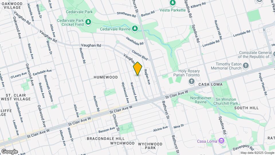 148 Vaughan Rd Map and Location Details