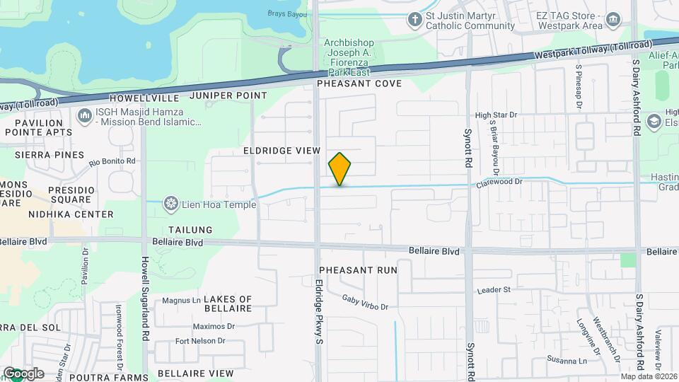 13514 Clarewood Dr Map and Location Details