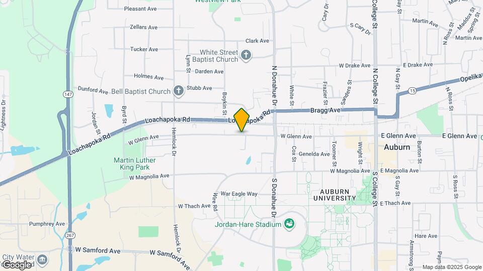 607 W Glenn Ave Map and Location Details