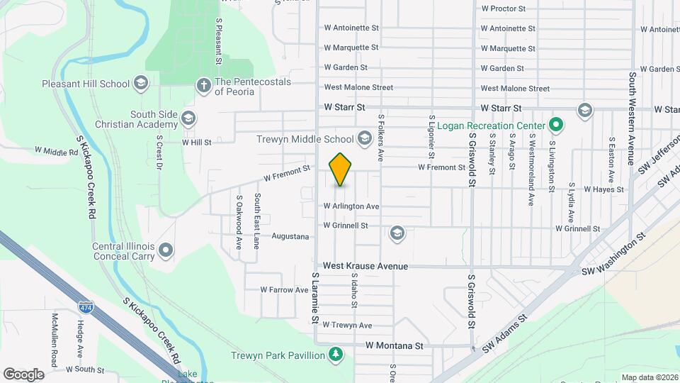 1604 S Kneer Ave Mapa y Detalles de la Ubicación