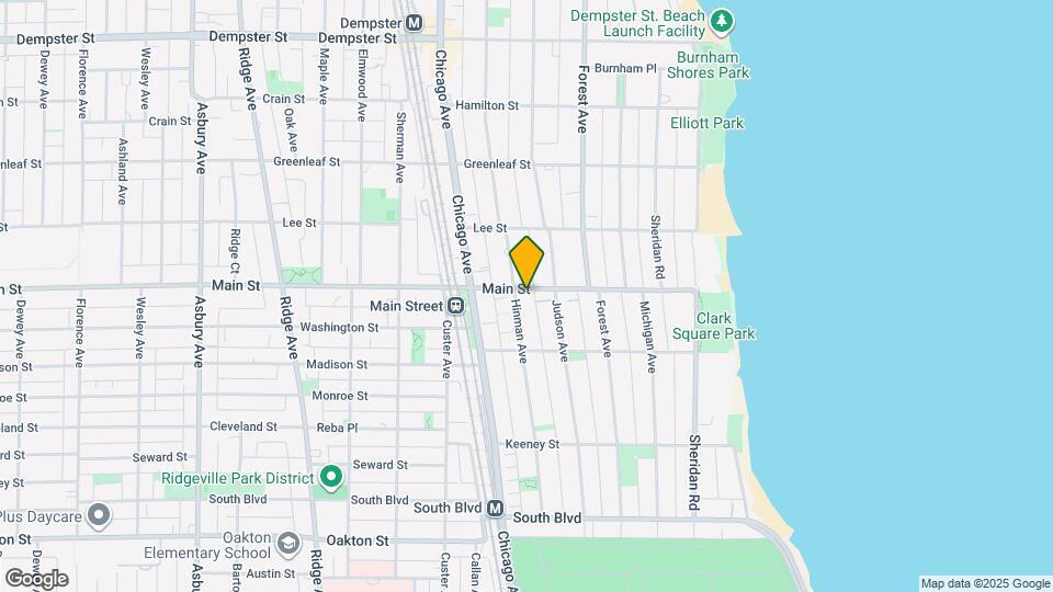 855 Hinman Ave Map and Location Details