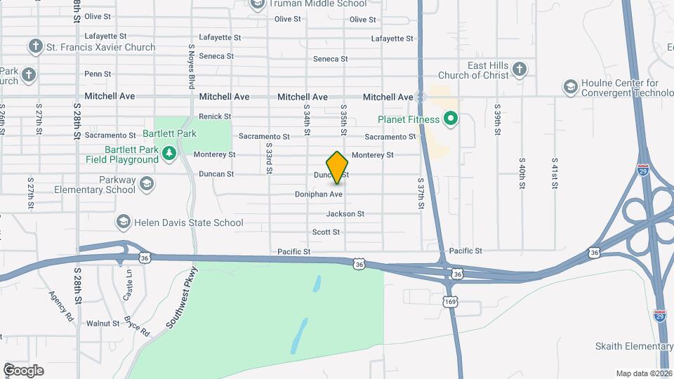 3415 Doniphan Ave Map and Location Details