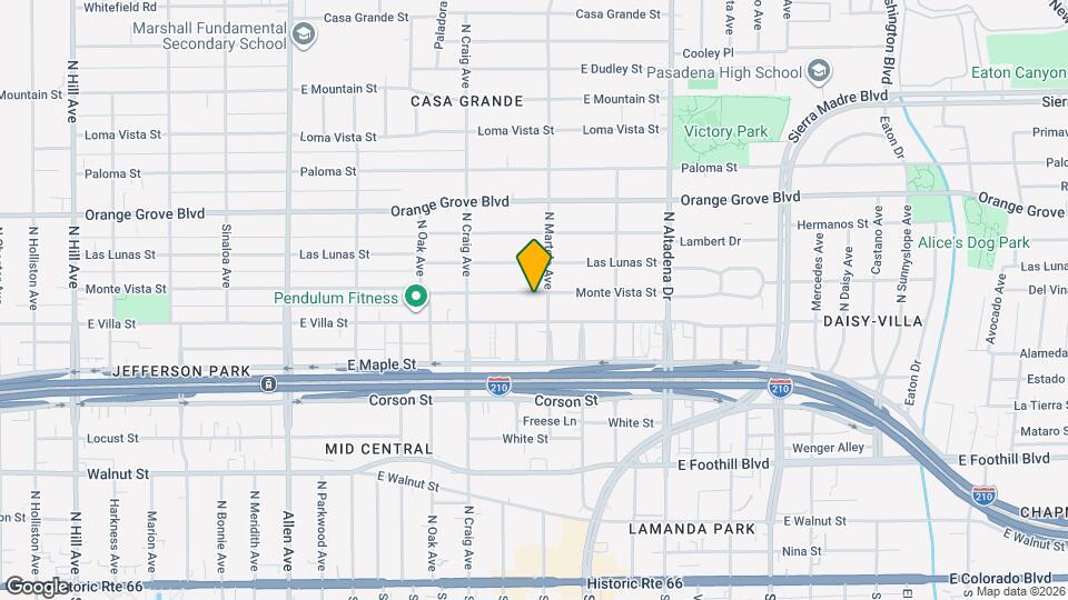 2266 Monte Vista St Map and Location Details