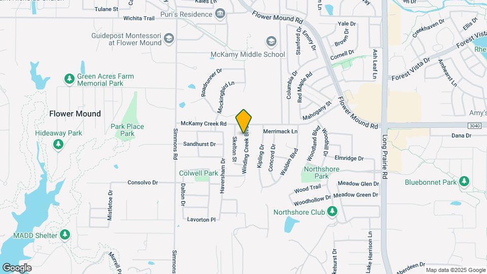 2017 Winding Creek Blvd Map and Location Details