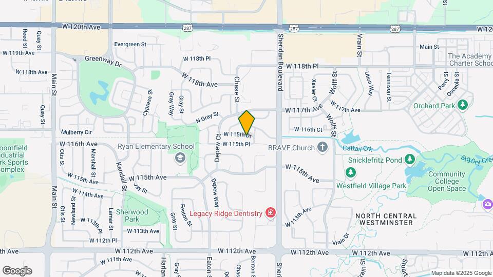 5428 W 115th Dr Map and Location Details