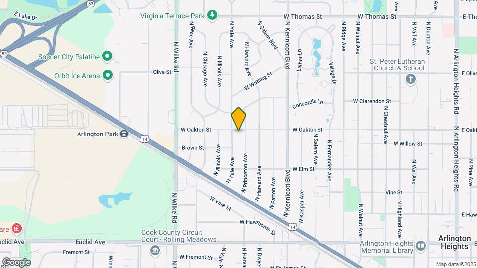 1315 W Oakton St Map and Location Details