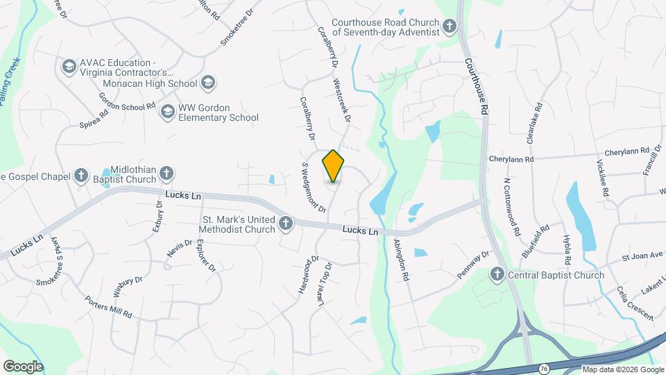 11400 Briarcrest Dr Map and Location Details