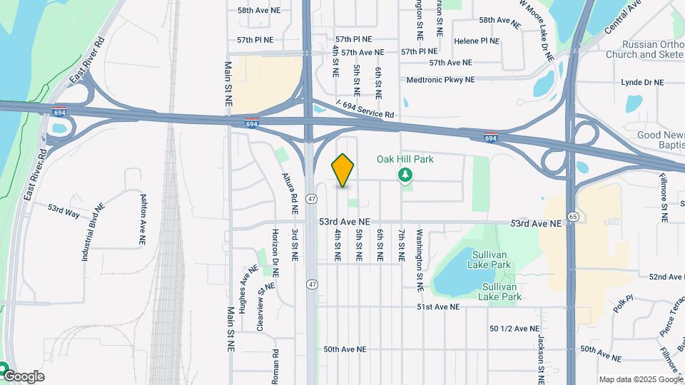 5347 4th St NE Map and Location Details