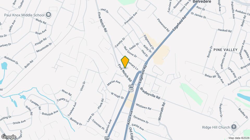 123 W Five Notch Rd Map and Location Details