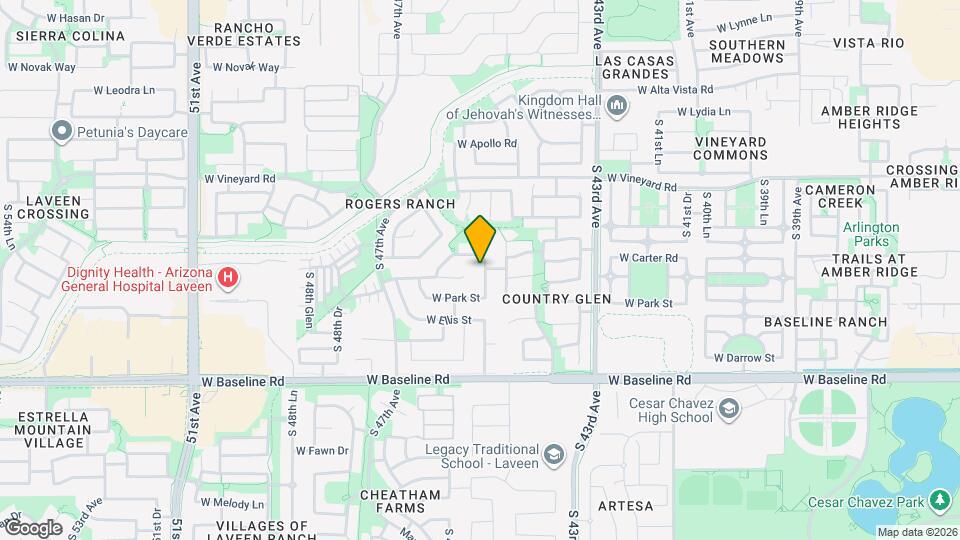 7202 S 45th Ave Map and Location Details