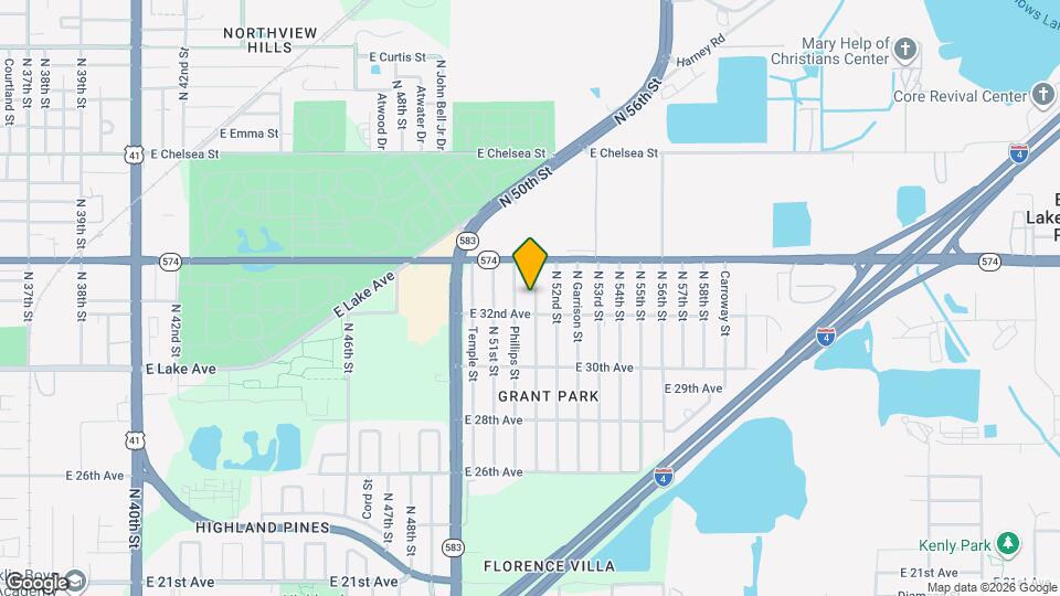 3808 N Whittier St Mapa y Detalles de la Ubicación