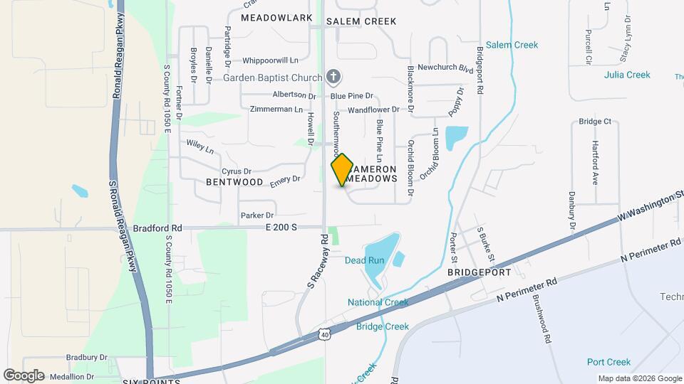 2044 Southernwood Ln Mapa y Detalles de la Ubicación