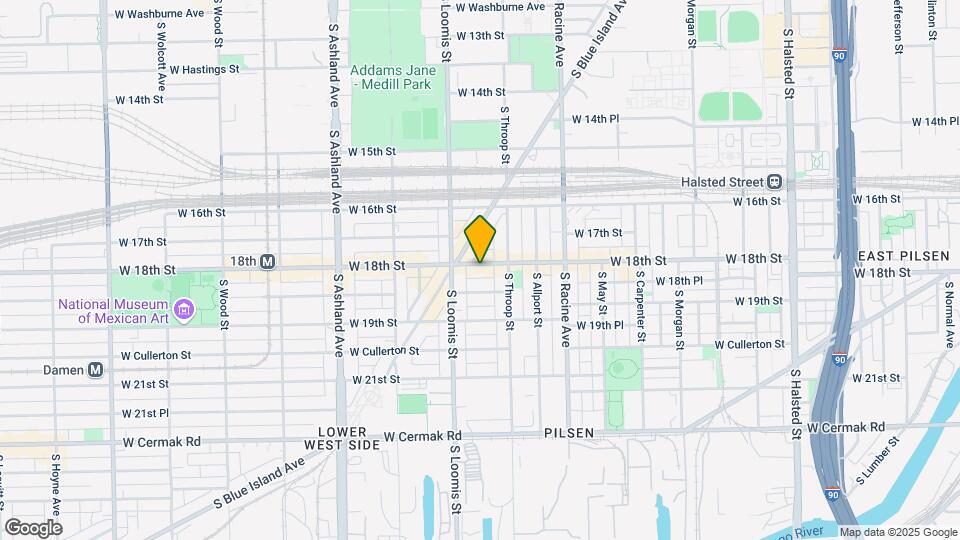 1329 W 18th St Mapa y Detalles de la Ubicación
