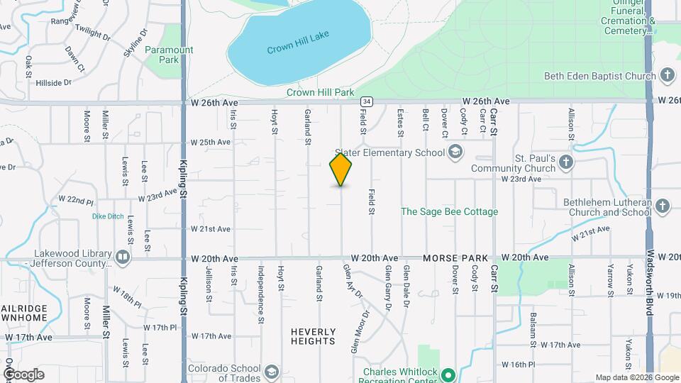 2343 Garrison St Mapa y Detalles de la Ubicación