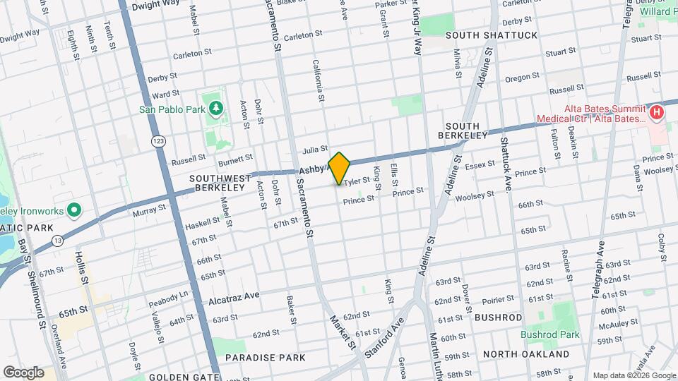 1600 Tyler St Mapa y Detalles de la Ubicación