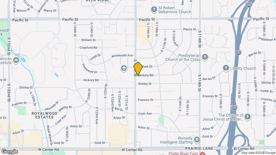 11933 Hickory Rd Map and Location Details