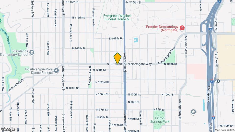 929 N 105th St Map and Location Details