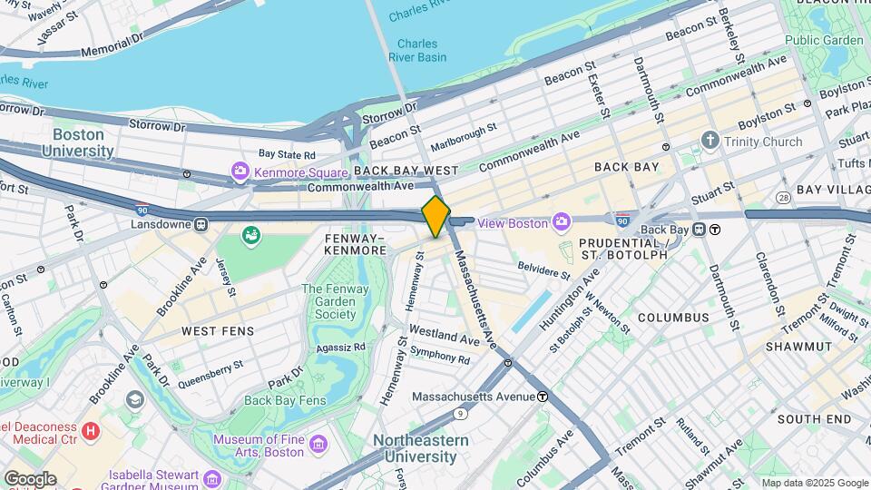 1100 Boylston St Map and Location Details