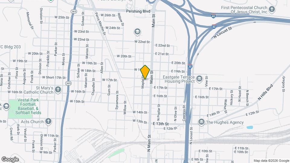 1720 Maple St Map and Location Details