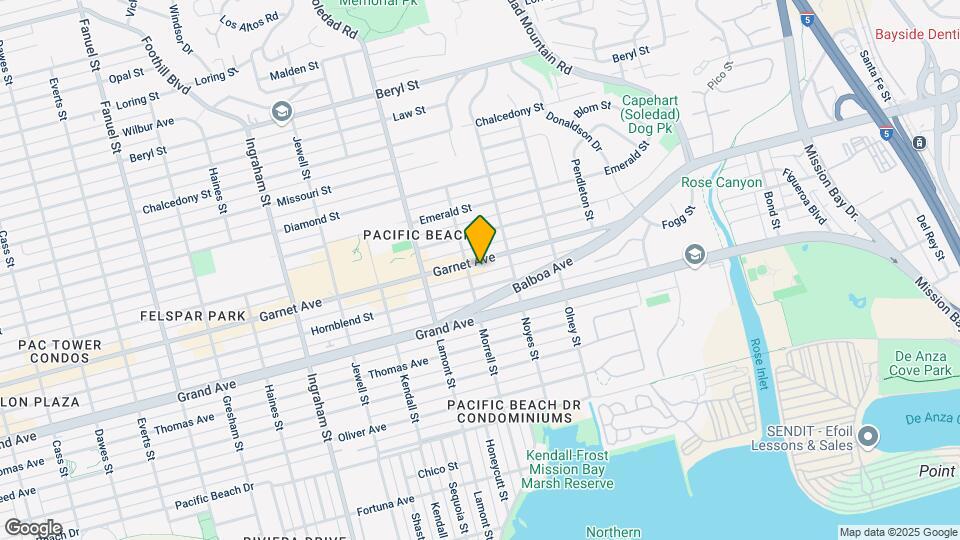 2021 Garnet Ave Mapa y Detalles de la Ubicación