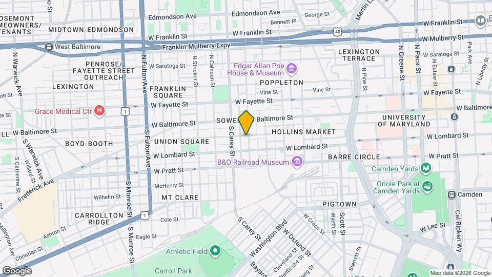 48 S Carrollton Ave Mapa y Detalles de la Ubicación