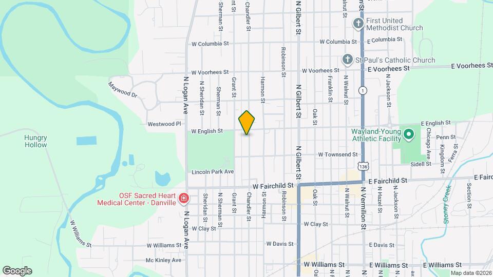 1018 Chandler St Map and Location Details