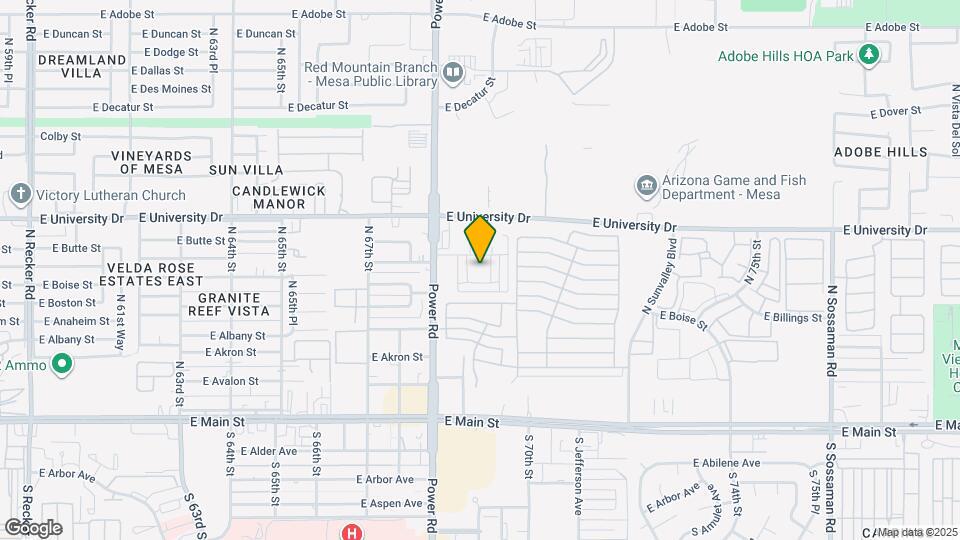 257 N Sunrise Mapa y Detalles de la Ubicación