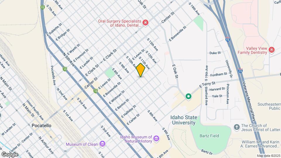 1035 1/2 E Whitman St Map and Location Details