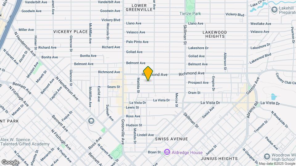 5829 Prospect Ave Map and Location Details