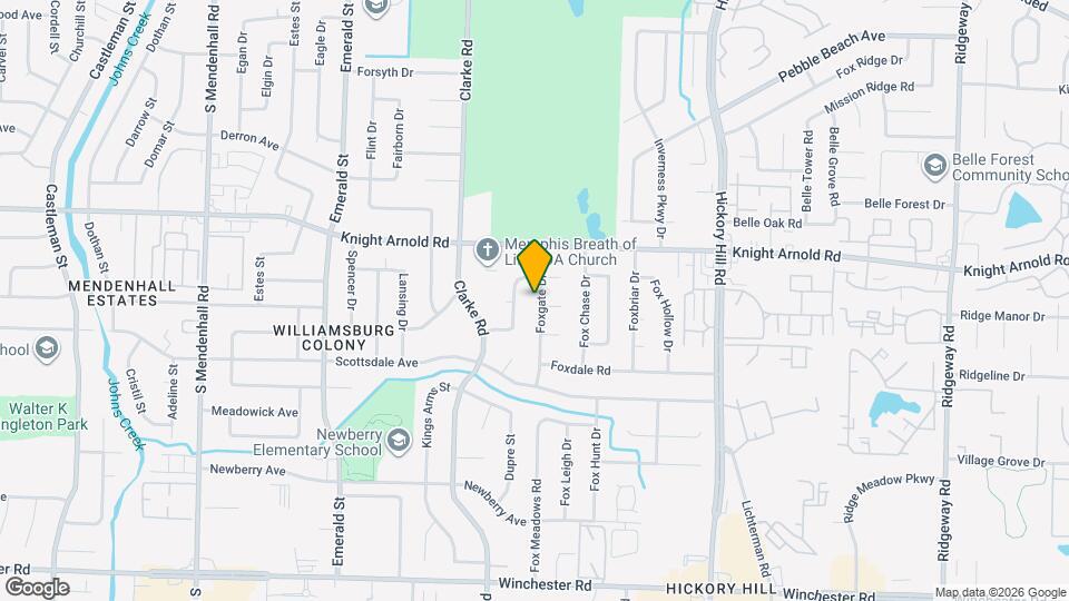 3281 Foxgate Dr Map and Location Details