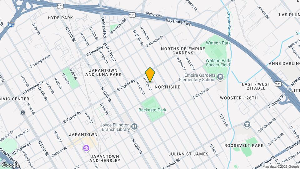 650 N 15th St Mapa y Detalles de la Ubicación