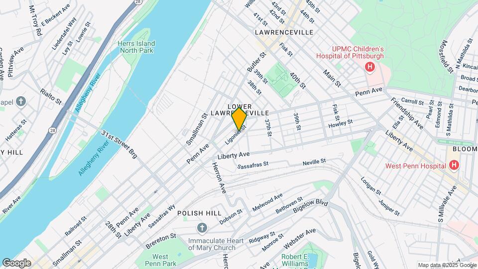 3460 Ligonier St Map and Location Details
