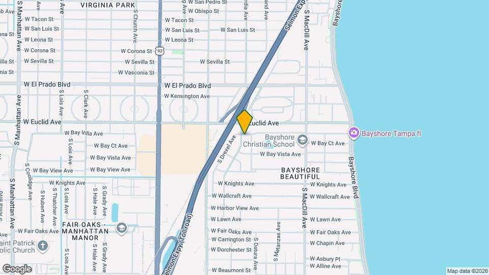 3410 W Bay Villa Ave Map and Location Details