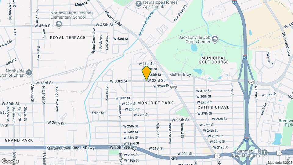1594 W 33rd St Map and Location Details