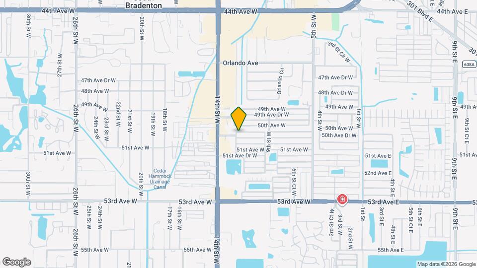 1112 50th Ave Dr W Map and Location Details