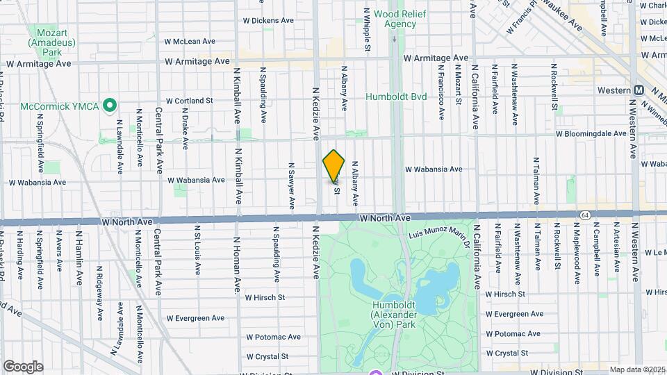 1644 N Troy St Map and Location Details