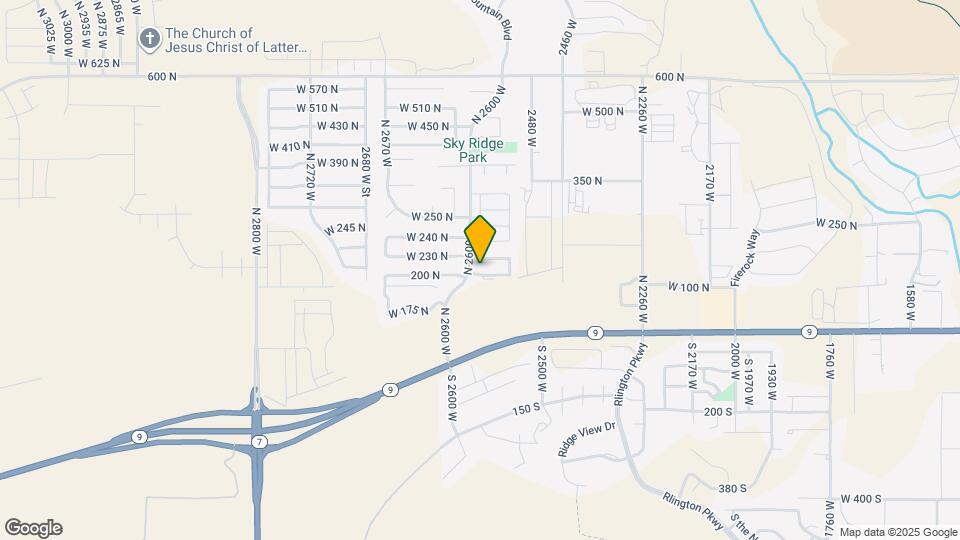 2584 W 210 N Map and Location Details