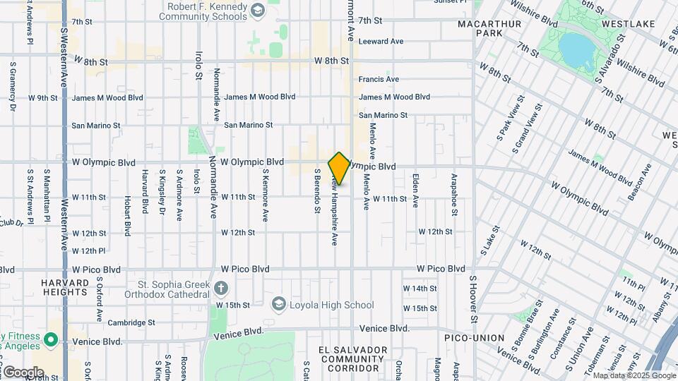 1052 S New Hampshire Ave Map and Location Details
