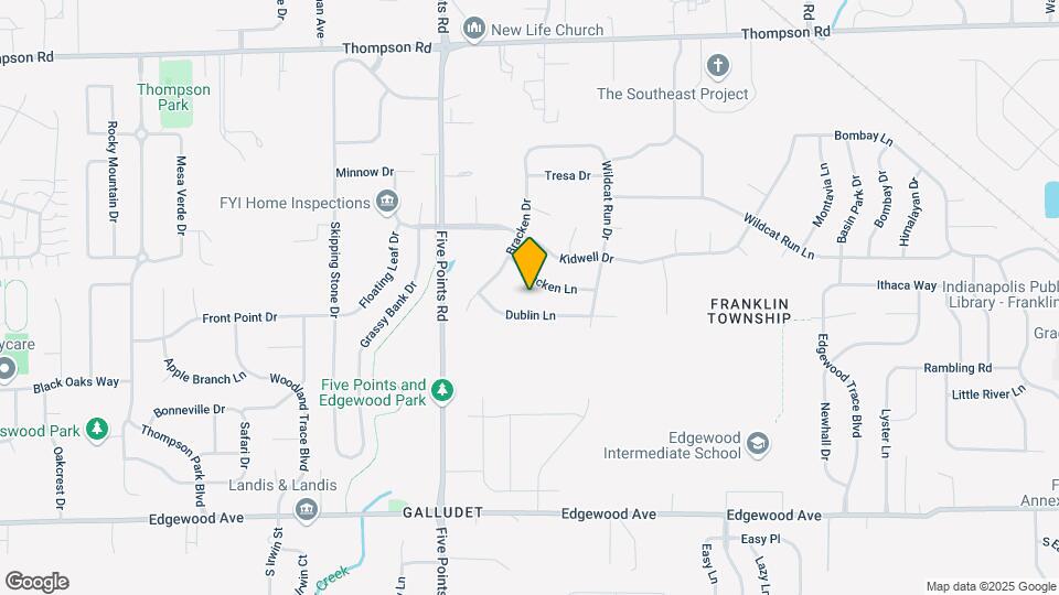 5521 Bracken Cir Map and Location Details