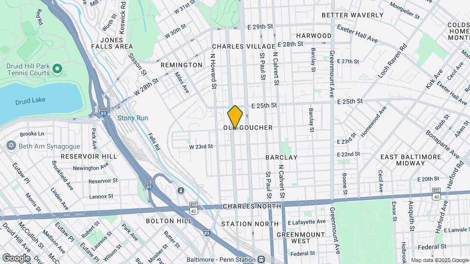 2323 Maryland Ave Map and Location Details