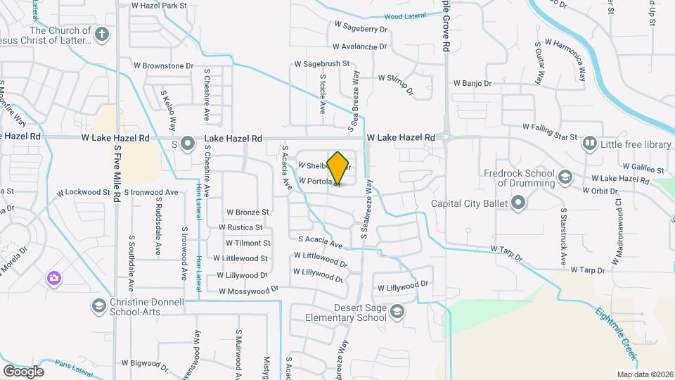 9551 W Portola Dr Map and Location Details