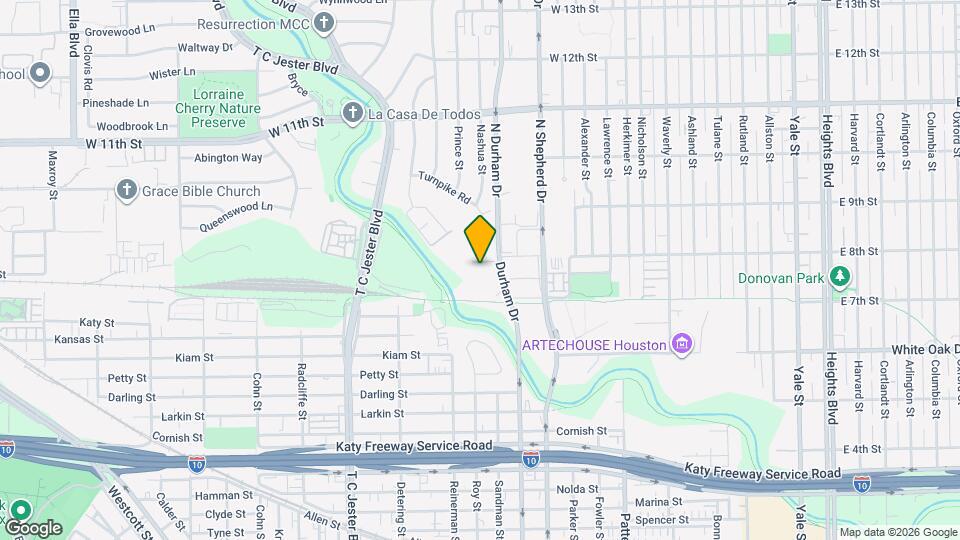 1514 Glen Oaks St Map and Location Details