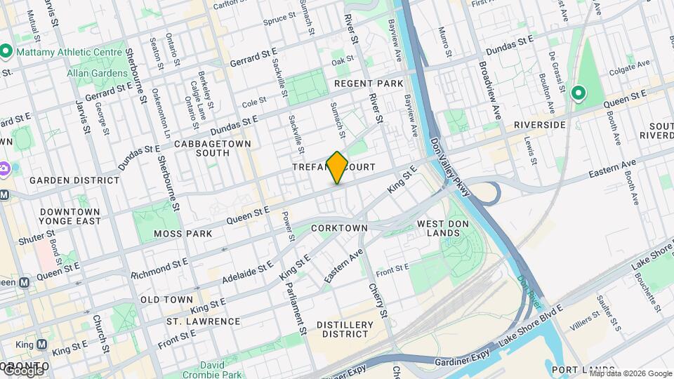 447 A Queen St E Map and Location Details