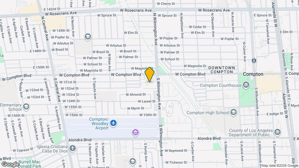 153 S Wilmington Ave Mapa y Detalles de la Ubicación