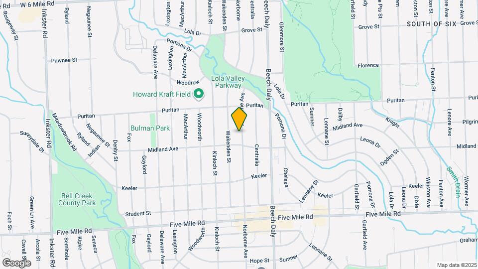 15851 Norborne Ave Mapa y Detalles de la Ubicación