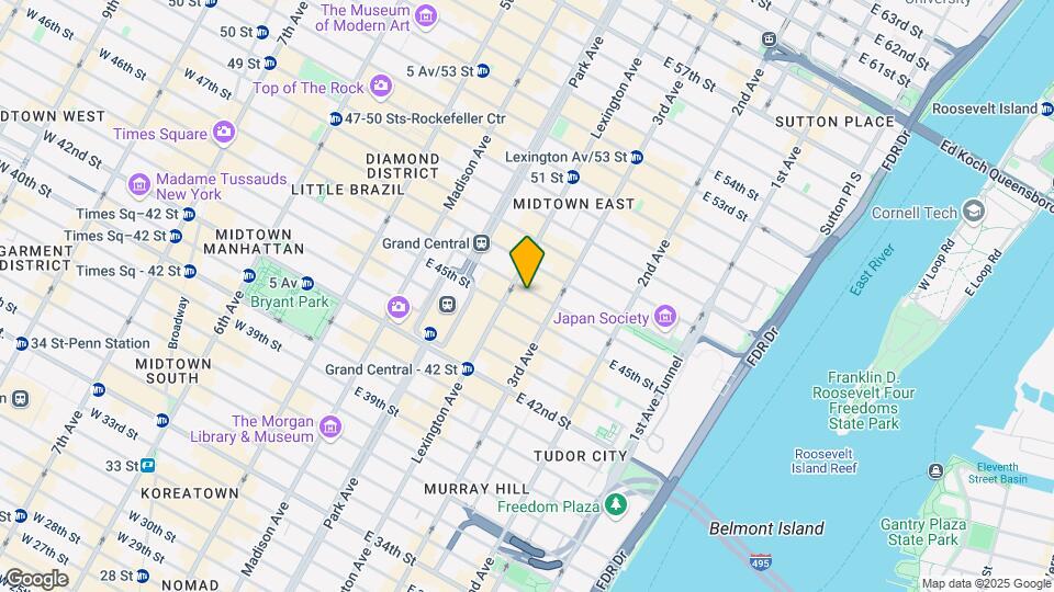 146 E 46th St Map and Location Details